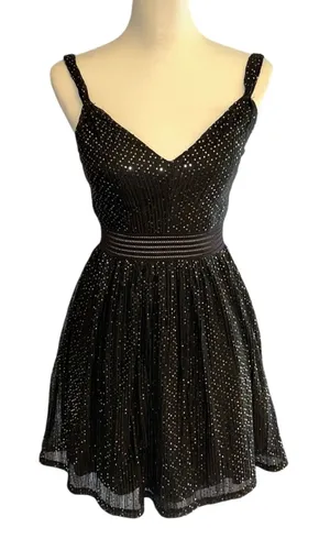 City Studio Dress Black and Silver Size 3 thumbnail 1