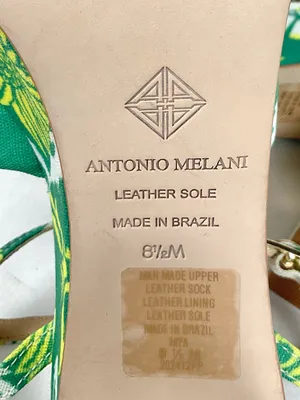 Antonio Melani Mya Royal Palm Sandals Braided Platform Sz 8.5 New Tropical Print thumbnail 5
