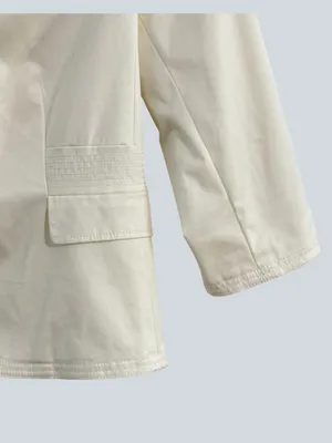 Valerie Stevens Petite Cream Blazer Jacket 6P Structured 3/4 Sleeve Career Chic thumbnail 7