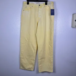 Universal‎ Thread Womens 90s Baggy Mid-Rise Jeans Yellow Acid Wash Size 10 NEW thumbnail 2