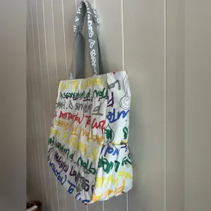 Rare HTF Vintage Y2K Harajuku Lovers Nylon Gwen Stefani XLarge Tote Handbag Bag thumbnail 3