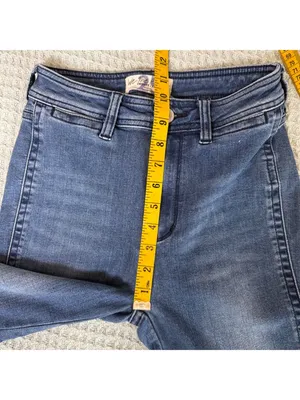 We the Free People Raw Release Hem Flare Jeans Womens 25 Boho Hippie Festival thumbnail 6