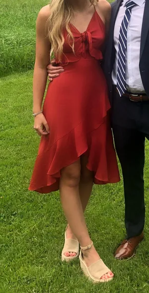 Red Midi Dress thumbnail 2