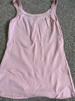 Light pink basic ribbed tank Size M thumbnail 3