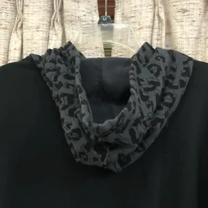 Champion Black Leopard Print Logo Hoodie  thumbnail 8