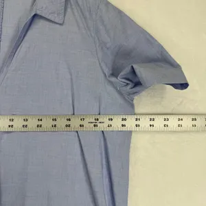 Madewell Womens‎ Blue Cotton Shirt Dress Size S Short Sleeve Collared Casual thumbnail 2