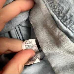 AERIE‎ Chambray Belted Shorts Blue Sz S thumbnail 3