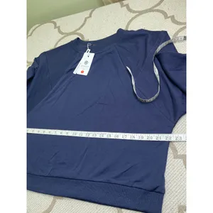 MEROKEETY Crewneck Sweatshirt Long Sleeve Pullover Casual Cozy Top Size L NWT thumbnail 7