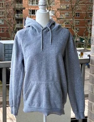 H&M Relaxed Fit Gray Hoodie Size M thumbnail 1