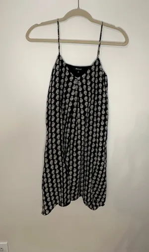 Madewell Silk Trapeze Cami Dress in Bloomstamp thumbnail 3