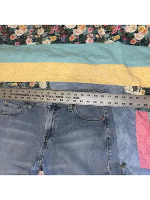 Levi's 518 Superlow Boot Cut Woman’s 11S JR Jeans Denim Levi Pants Light Wash thumbnail 8
