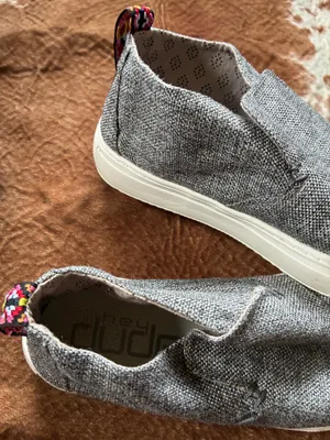 Hey Dude Peyton slip on on shoes in grey Size US 6 in my opinion they run big and will fit a 6.5 No flaws thumbnail 4