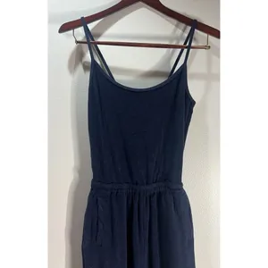 OFFLINE By Aerie Summer Lights Terry Jumpsuit Navy Blue Size Smal thumbnail 2