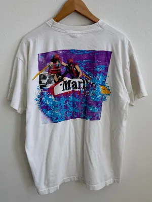 Vintage 90's Marlboro Miles Adventure Team Rafting Adult XL T-Shirt Made USA thumbnail 12