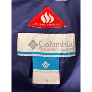 Columbia Omni-Heat Puffer Jacket Womens Medium Purple Quilted Full Zip Coat thumbnail 7