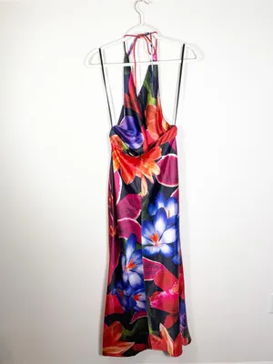 Runaway NWT Posey Maxi Dress Maeve Print Bold Multi Floral Medium thumbnail 6