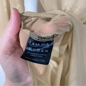 I.AM.GIA Mesh Hydra Thong Bodysuit See through sheer sexy size‎ xs Mockneck thumbnail 7