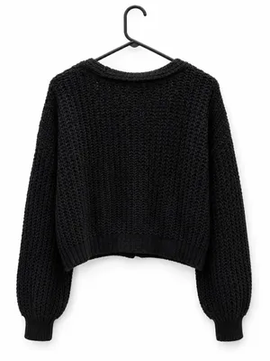 Love Ellie Chunky Knit Button Front Cardigan Sweater thumbnail 2