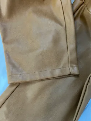 Sonoma Denise Bidot Faux Leather Straight Leg Pants In Coffee Size 2X thumbnail 6