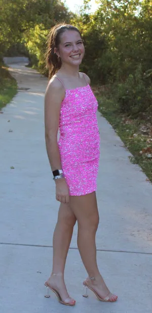 Dillard's Allison And Kelly Sequin Mini Dress thumbnail 3