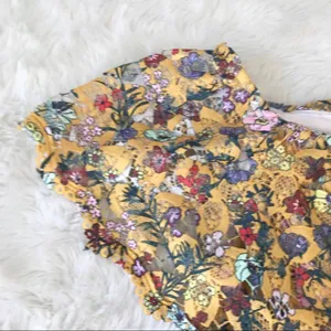ALEX MARIE Off The Shoulder Yellow Lace Midi Dress Size 6 Wedding Guest Cottage‎ thumbnail 6