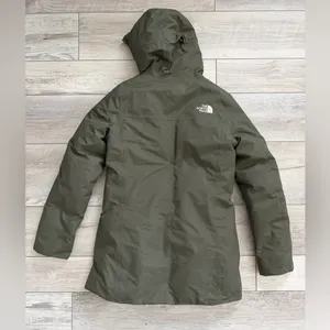 North Face Pilson Parka 550 Down Gorpcore Outdoor jacket Olive Green size small thumbnail 6