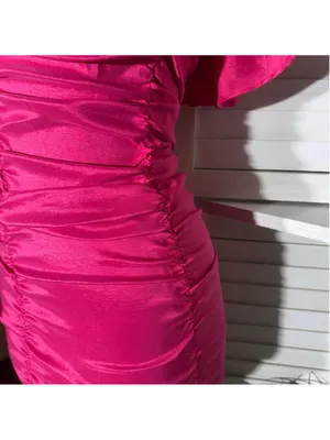 Lovers & Friends mini dress sexy pink ruffled wedding guest cocktail glam prom S thumbnail 10