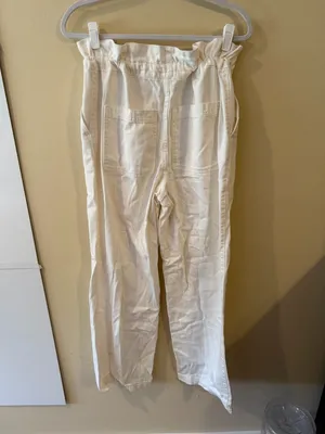 Universal Threads Cream Women's paper bag jeans thumbnail 3
