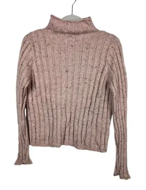 Madewell mock neck wool‎ pink sweater thumbnail 1