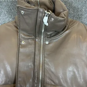 NWT Pistola Donovan‎ Puffer Jacket in Espresso Cropped Jacket Size XL MSRP $248 thumbnail 3