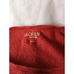 100% Linen Short Sleeve Cropped Top J. Crew thumbnail 5