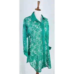 Victoria’s Secret Gold Label Teal Turquoise Lace Night Gown Intimate Size Small thumbnail 2
