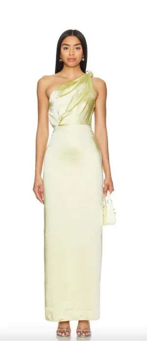 Lovers and Friends Bella Gown in Baby Yellow thumbnail 1