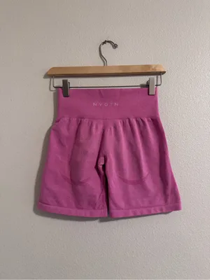 NVGTN High-Waist Pink Women's Shorts thumbnail 3