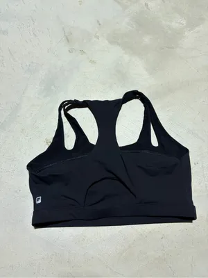 Fabletics Women's Black Racerback Sports Bra medium thumbnail 5