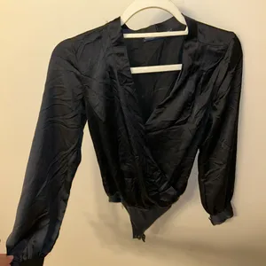 Abercrombie silk bodysuit thumbnail 1