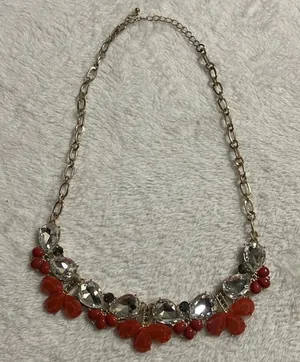 Statement Fashion Costume Rhinestone Jewelry Necklace thumbnail 1