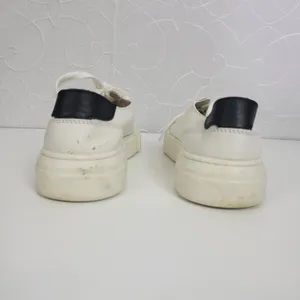 Zara Womens Shoes Size 35 White Low Top Lace-Up Round Toe Classic Casual Sneaker thumbnail 5
