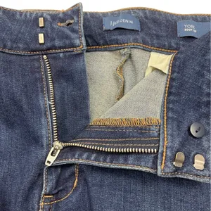 J. Jill York Denim Bootcut Jeans Size 12 Dark Wash Button Detail Stretch Pants thumbnail 7
