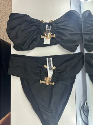 Pretty Little Thing Black Bikini Set thumbnail 1