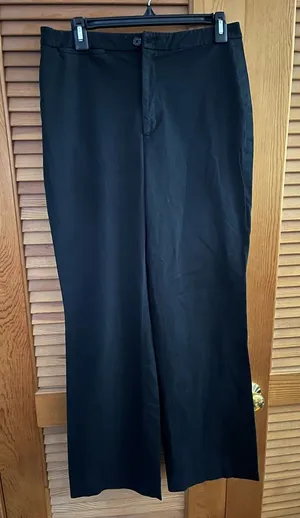 Banana Republic Womens stretch Pants in black size 8 vtg thumbnail 1