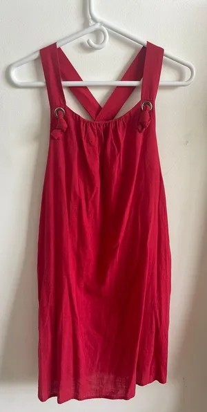 Red Linen Dress thumbnail 1