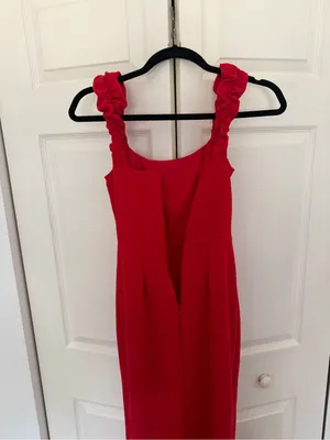 Lulu's Tayla Red Sleeveless Ruched Column Maxi Dress Long Dress Party Size Small thumbnail 9