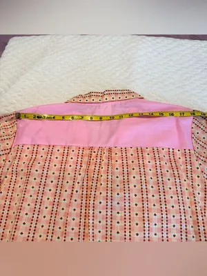 Vintage Deadstock Pearl Snap Strawberry Print Top Smock Pockets Women’s Size XL thumbnail 10