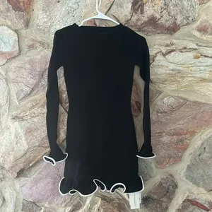 Commense Contrast Ruffle Slim Dress size xs thumbnail 3