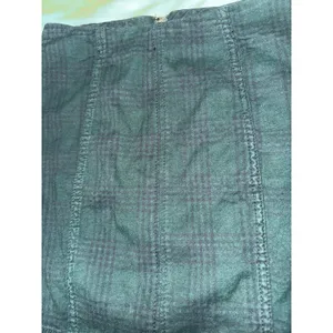 Free People Green Plaid Skirt Women's Sz 2 Fall Academia School Librarian Preppy thumbnail 5