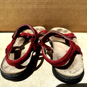 Teva Ventura Cork Sandals 6389 Strap Leather Flat Slip On Waterproof Red Size 10 thumbnail 4