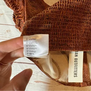 Urban Outfitters • Crop Top • Snakeskin Print • Brown • Medium thumbnail 6