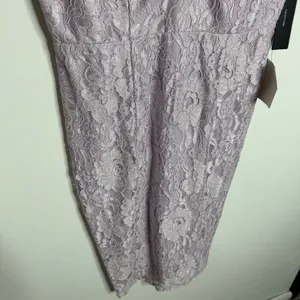 NWT Lulu's Normani Lavender Lace Sleeveless‎ Dress Small Romantic Soft Glam thumbnail 4