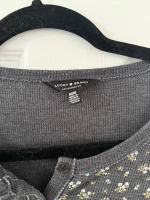 Y2K Lucky Brand Long Sleeve Top thumbnail 4